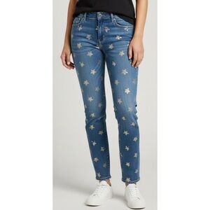 Levi’s Size 8 Blue Silver Star Demi Curve Modern Rise Skinny Jeans